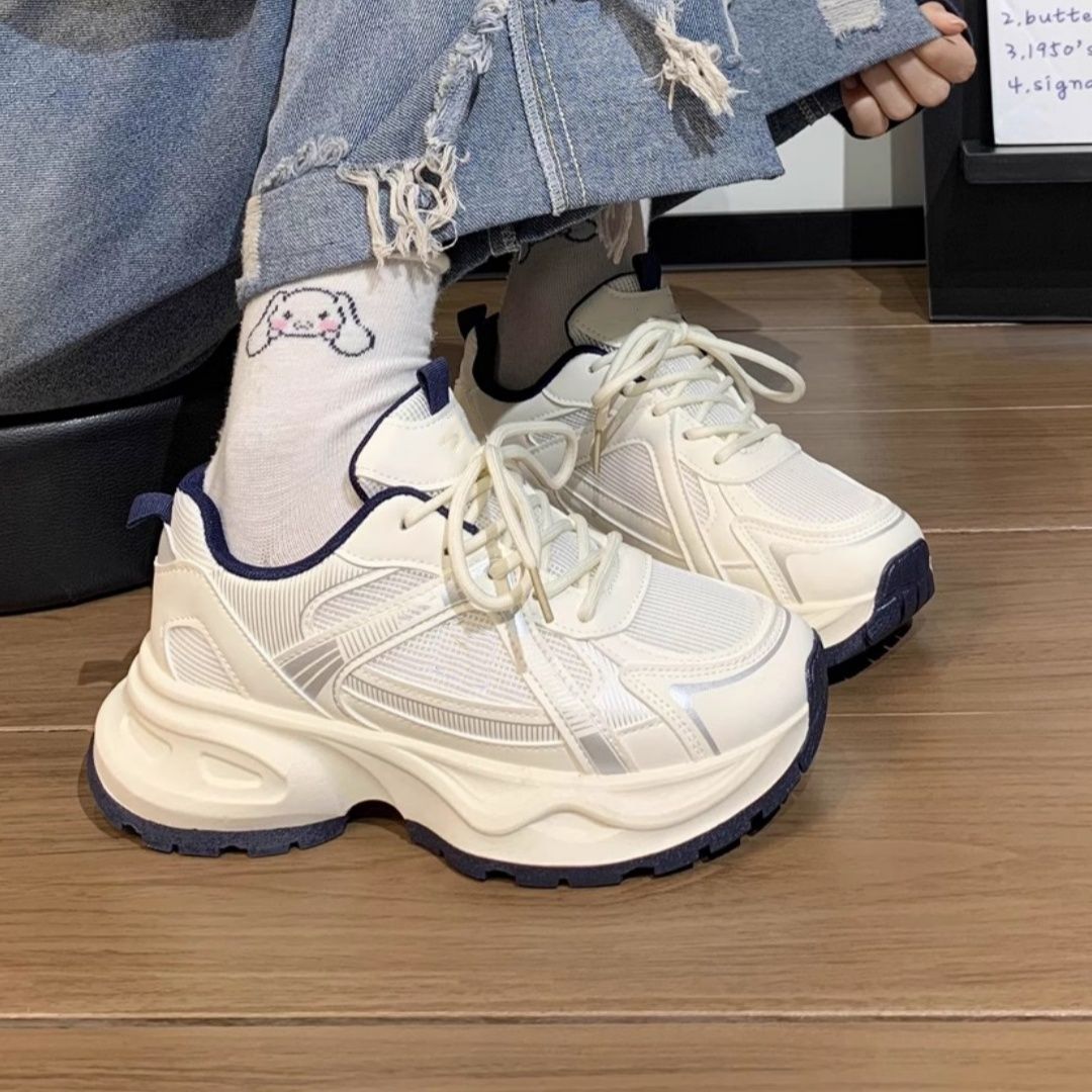 Damen Sportliche Sneakers mit atmungsaktiver Mesh-Oberfläche und dämpfender Sohle R&B