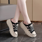 Damen bequeme Slip-On Sneakers mit atmungsaktiver Mesh-Oberfläche und rutschfester Sohle R&B