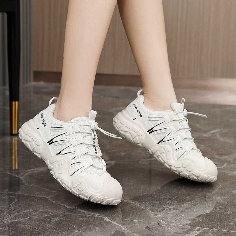 Damen Sportliche Leichtgewicht-Sneaker mit atmungsaktiver Mesh-Oberfläche und rutschfester Sohle R&B