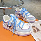 Damen modische Sneakers mit sportlicher rutschfester Sohle und atmungsaktiver Struktur R&B