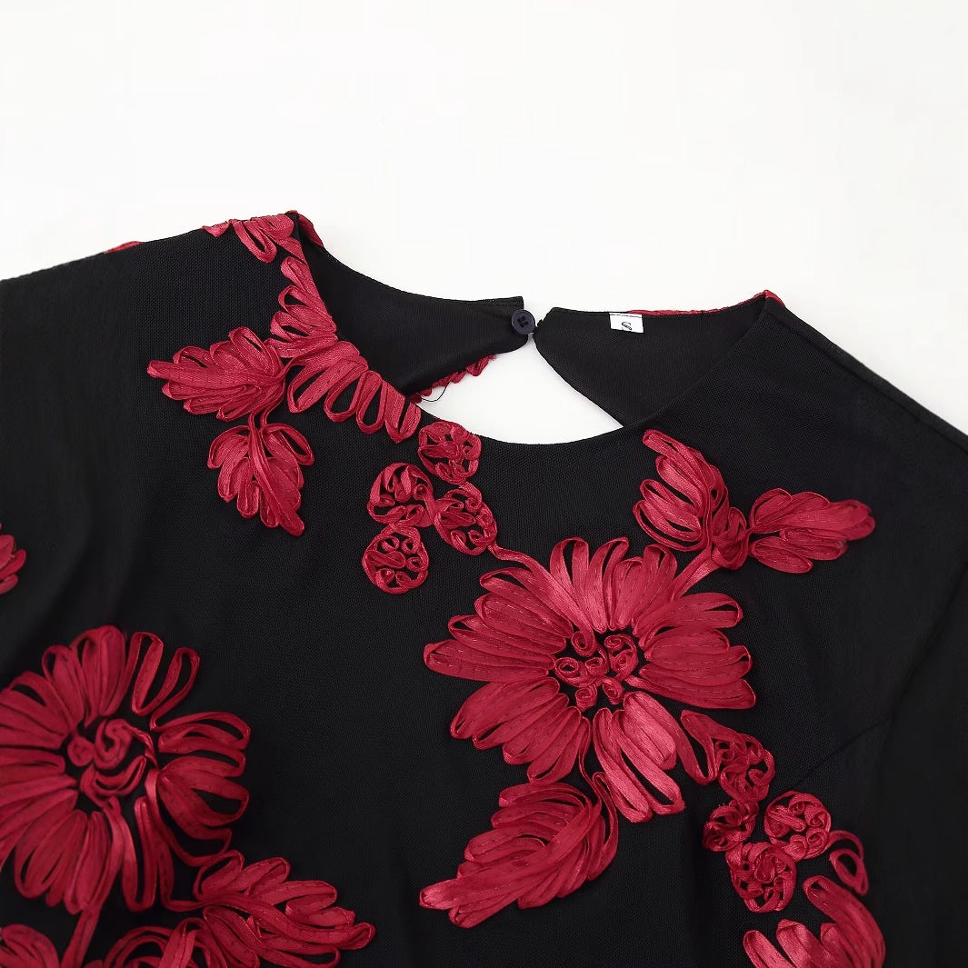 Damen Elegantes und florales Abendkleid R&B