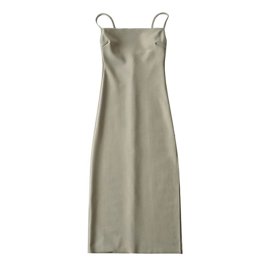 Damen langes Abendkleid mit elegantem Schlitz R&B
