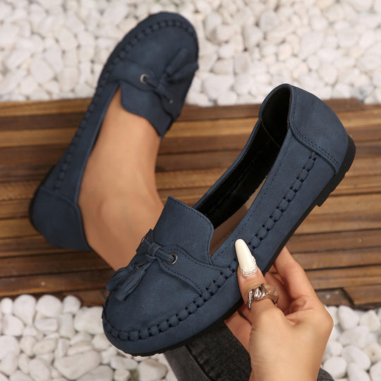 Damen Mokassin-Schuhe mit dekorativem Schleifenakzent und bequemer Sohlenkonstruktion R&B
