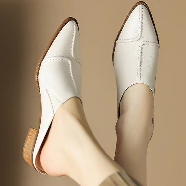 Damen Modische Slipper mit elegantem Nagel-Design und komfortablem Absatz