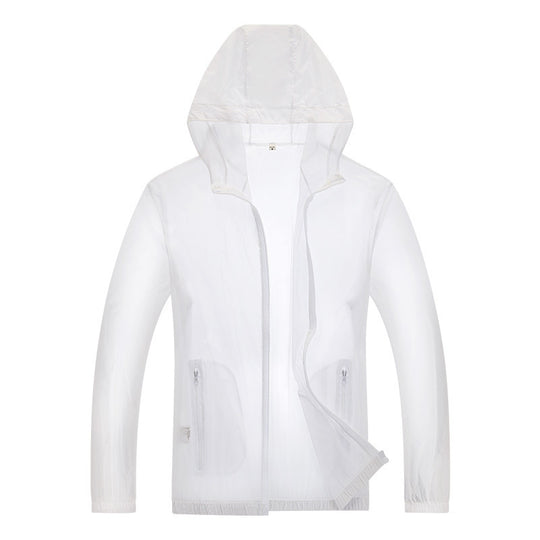 Herren ultraleichte Regenjacke mit verstellbarem Kapuzenbereich und reflektierenden Elementen R&B