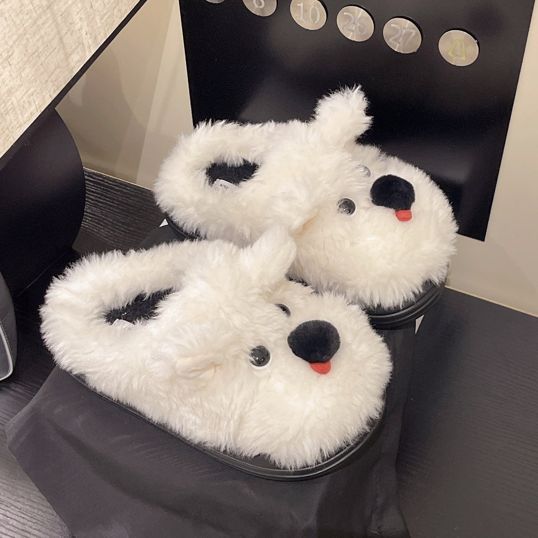 Damen Flauschige Hausschuhe mit süßem Tiermotiv R&B