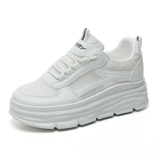 Damen elegante und bequeme Sneakers mit erhöhter Laufsohle R&B