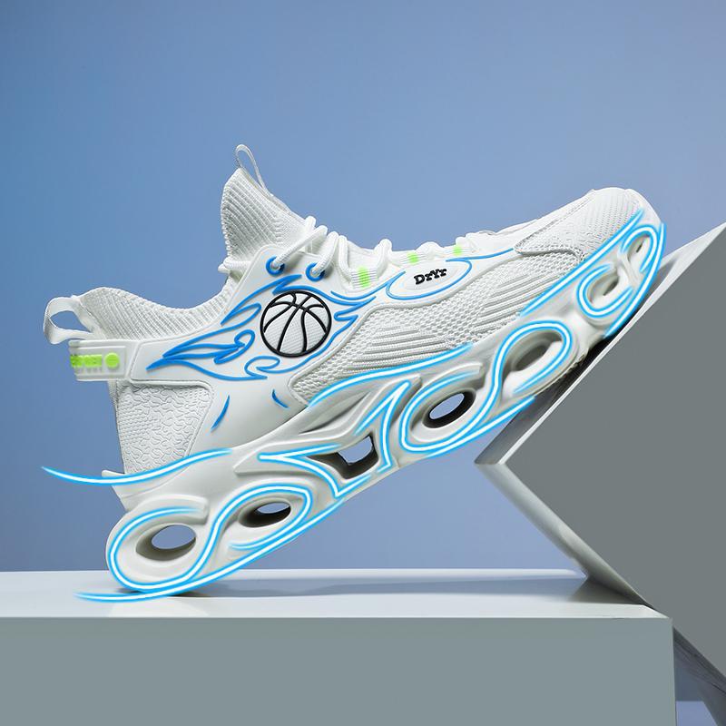 Damen Basketball Sneakers mit atmungsaktiver Mesh-Oberfläche und einzigartigem Sohlenprofil R&B