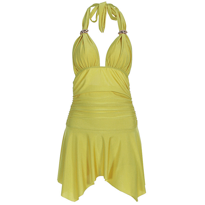 Damen Badeanzug mit elegantem Wrap-Design und raffinierter Raffung R&B