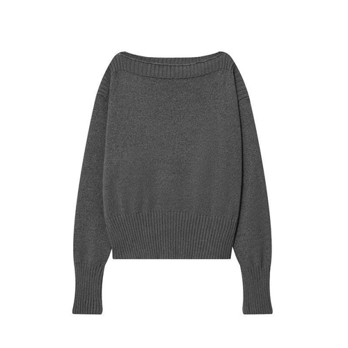 Damen kuscheliger Strickpullover mit weitem Schnitt und eleganten Rippbündchen R&B