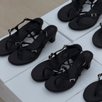 Damen Zehentrenner-Sandalen mit eleganten und flexiblen Riemen R&B