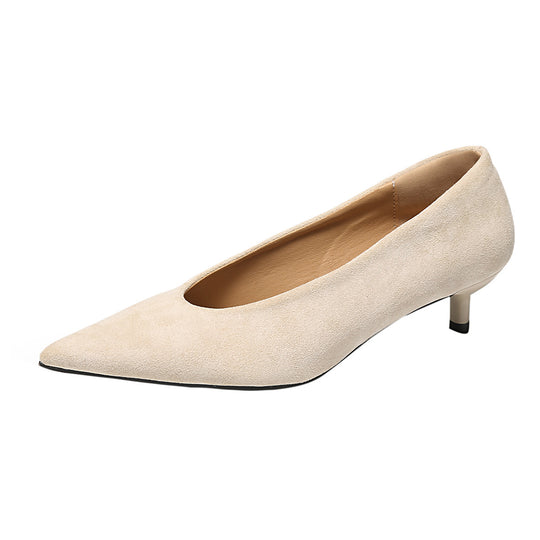 Damen Elegante Pumps aus hochwertigem Veloursleder mit geschmeidiger Form R&B