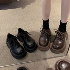 Damen moderne Schnürschuhe mit robuster Gummisohle und strapazierfähigem Obermaterial R&B