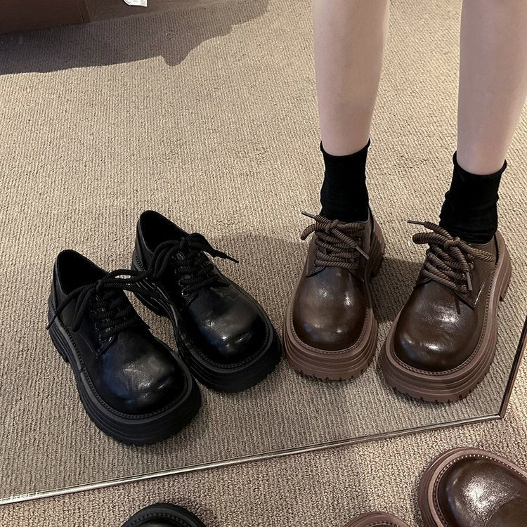 Damen moderne Schnürschuhe mit robuster Gummisohle und strapazierfähigem Obermaterial R&B