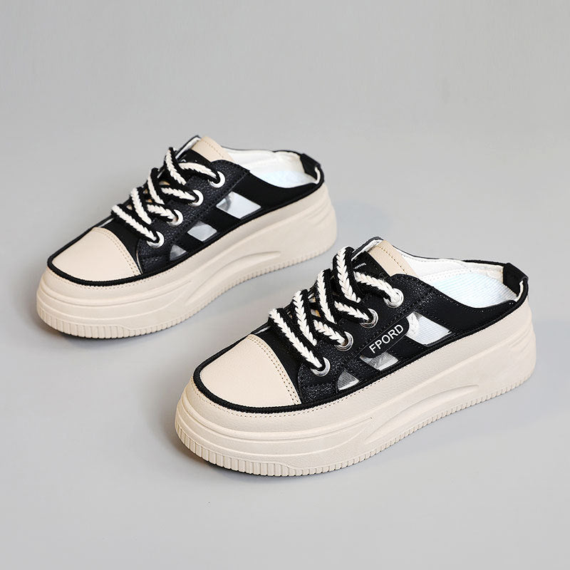 Damen Slip-On Sneakers mit atmungsaktivem Mesh und rutschfester Sohle R&B