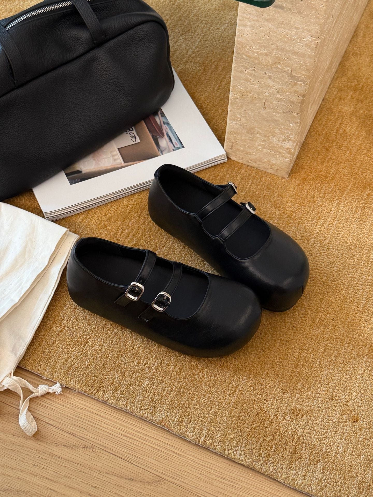 Damen Komfortable Mary Jane Schuhe mit dekorativen Schnallen