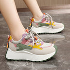Damen Sportliche Chunky Sneakers mit verspieltem Farbdesign R&B