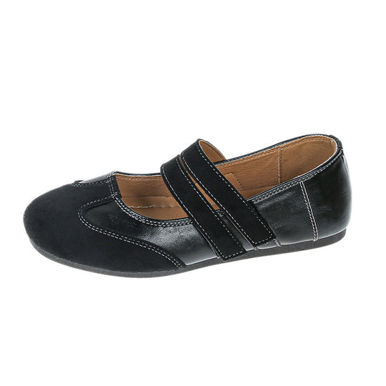 Damen Ballerina-Schuhe mit doppelt verstellbarem Riemen R&B