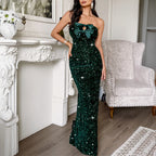 Damen Glamouröses Abendkleid mit funkelnden Pailletten R&B