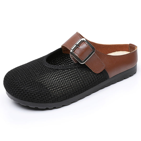 Damen Atmungsaktive Clogs mit modischem Riemen R&B