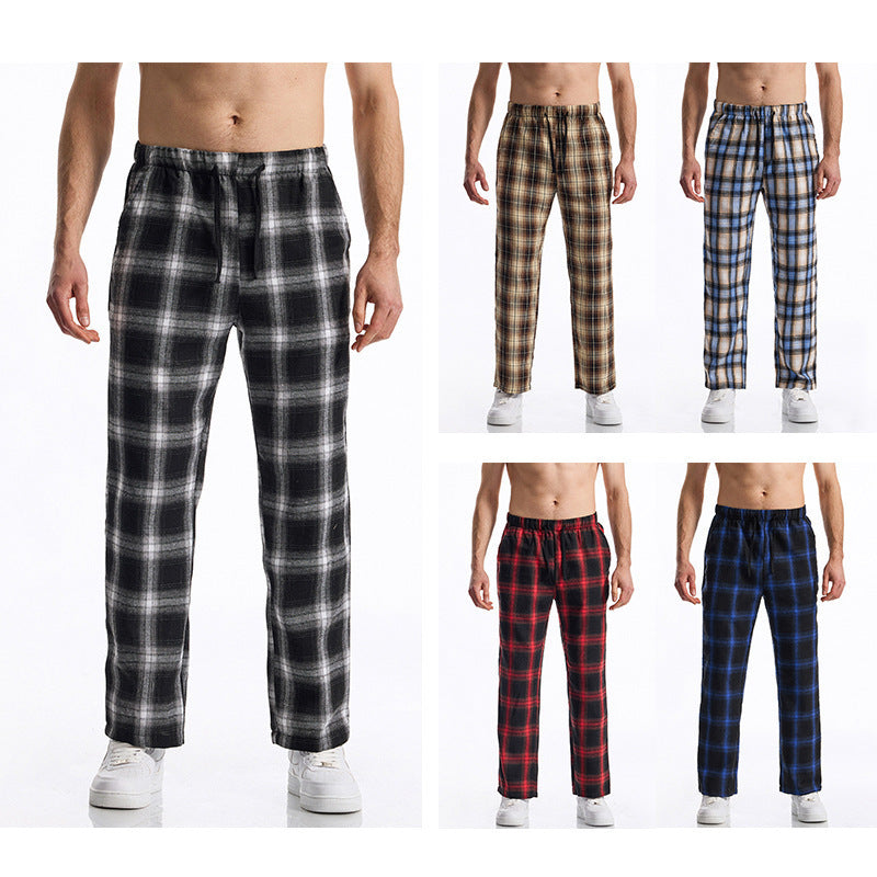 Herren bequeme Freizeithose mit Karomuster R&B