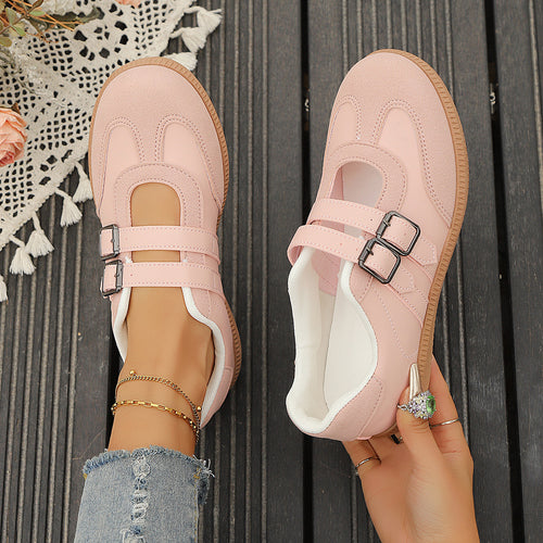 Damen Komfortable Sneakers mit doppeltem Klettverschluss R&B