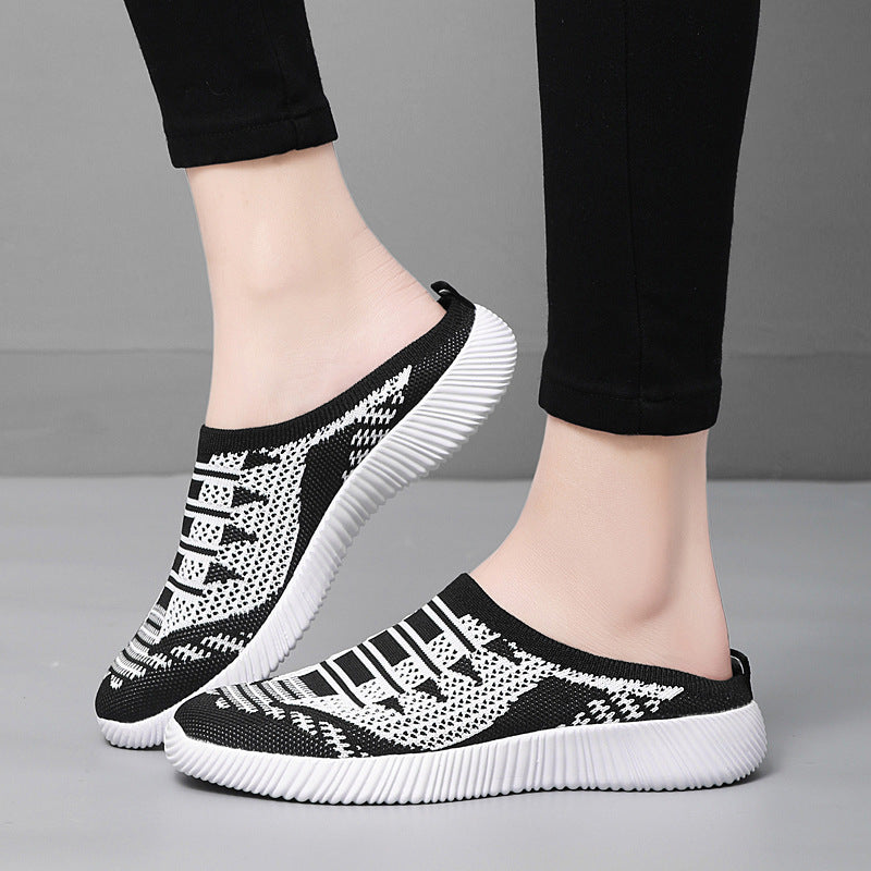 Damen Atmungsaktive Slip-On Schuhe mit elastischem Obermaterial