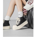 Damen Hohe Sneakers mit robustem Plateau und sportlichem Design
