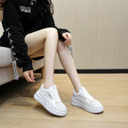 Damen modische Plateau Sneakers mit atmungsaktivem Netzmaterial und schockabsorbierender Sohle R&B