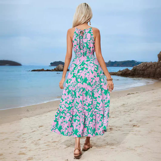 Damen Maxikleid mit floralem Muster R&B