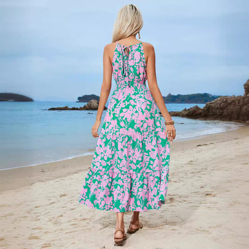 Damen Maxikleid mit floralem Muster R&B
