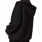 Damen lässiger Pullover mit halbem Reißverschluss und Rippstruktur R&B