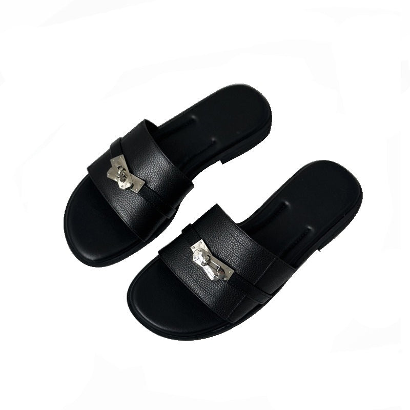 Damen Elegante und bequeme Sandalen mit modischem Schnallen-Detail