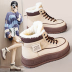 Damen Winterliche High-Top Stiefel mit warmem Innenfutter und rutschfester Sohle R&B