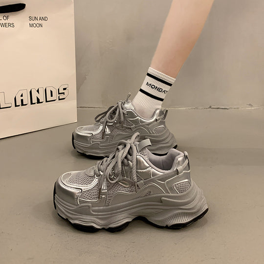 Damen Sportliche Chunky Sneakers mit rutschfester Sohle und atmungsaktivem Obermaterial R&B
