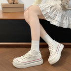 Damen Komfortable Sneaker mit dicker Plateau-Sohle und atmungsaktivem Obermaterial R&B