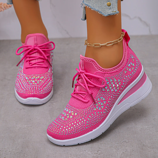 Damen Komfortable Sneaker mit modischem Netzdesign R&B
