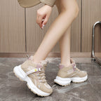 Damen gefütterte Winter-Sneaker mit rutschfester Sohle und atmungsaktivem Obermaterial R&B