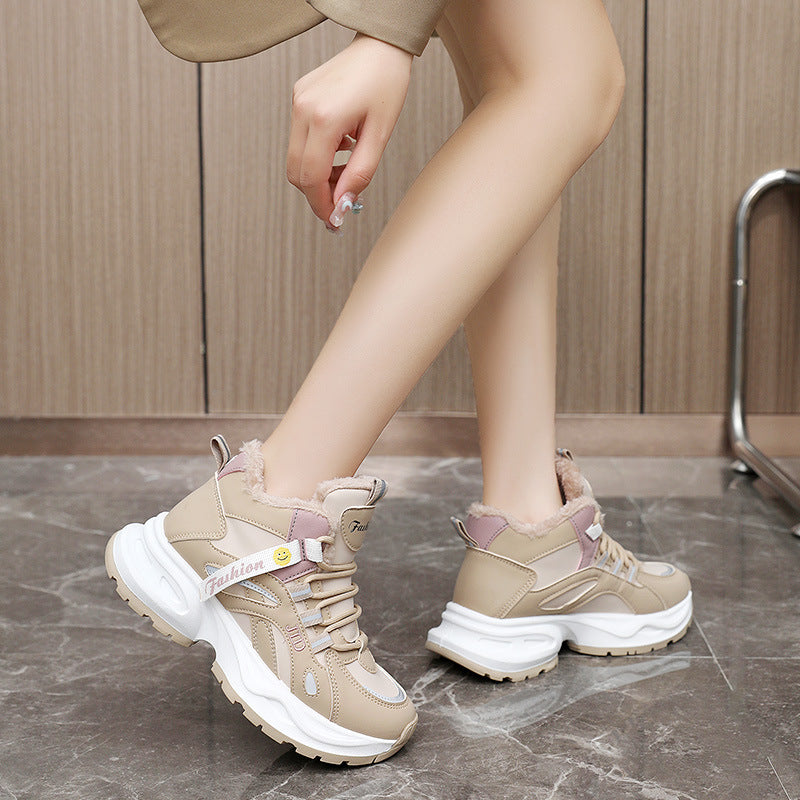 Damen Winterliche Sneaker Boots mit warmem Innenfutter und rutschfester Sohle R&B