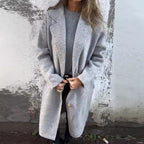 Damen Oversized Wollmantel mit eleganten Details R&B
