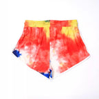 Damen lässige Badeshorts mit kreativem Farbverlauf R&B