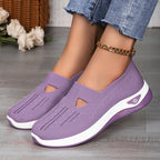 Damen Atmungsaktive Slip-On Freizeitschuhe mit offenem Schnitt