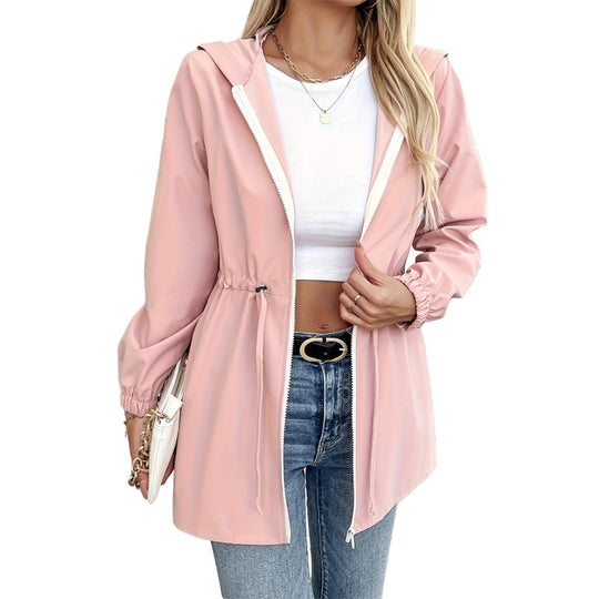 Damen leichte Übergangsjacke mit verstellbarem Tunnelzug R&B