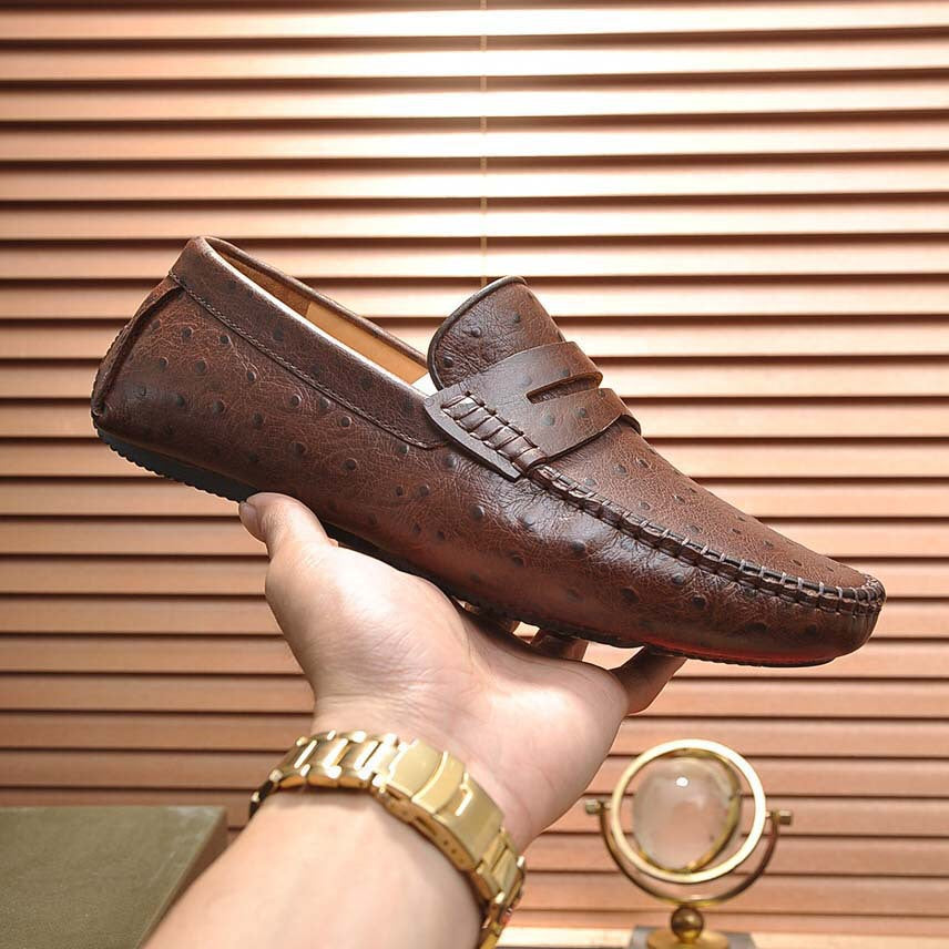 Herren Mokassins aus hochwertigem Leder mit eleganter Zierdetail von R&B