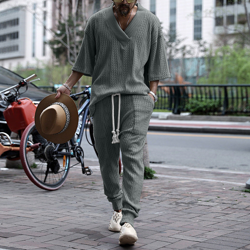 Herren lässiges Strick-Set R&B
