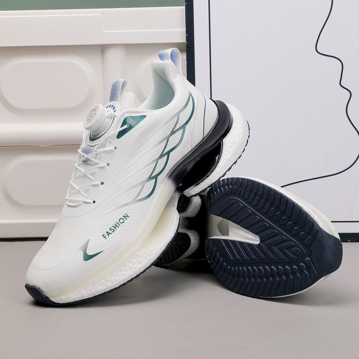 Damen Sportliche Sneakers mit innovativem Schnellschnürsystem und dämpfender Sohle