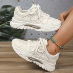 Damen Sportliche Sneakers mit atmungsaktivem Obermaterial und rutschfester Sohle R&B