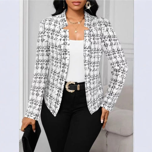 Damen raffinierte Business-Blazerjacke R&B