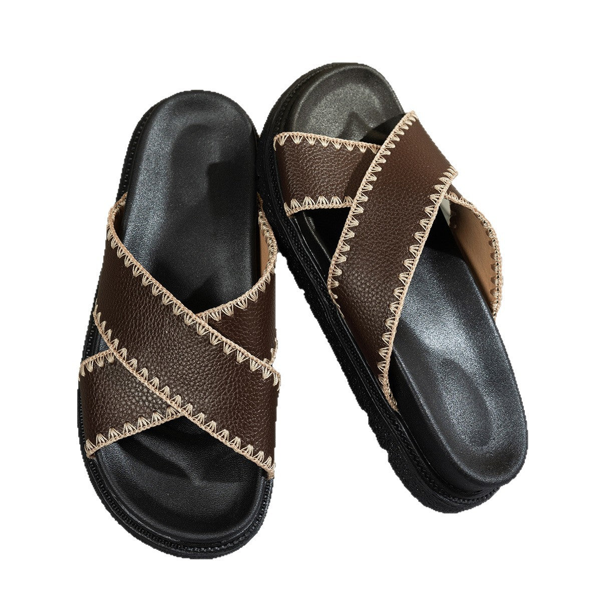 Damen Bequeme Clogs mit geflochtenem Riemendesign und ergonomischem Fußbett R&B