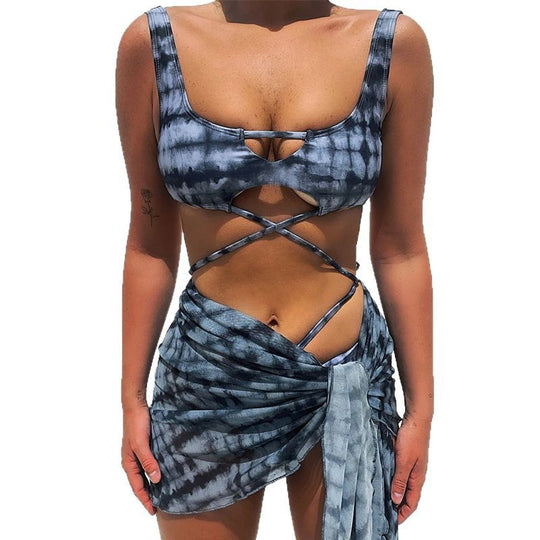 Damen Bikini mit raffiniertem Cut-Out und geschmackvollem Bindesystem R&B